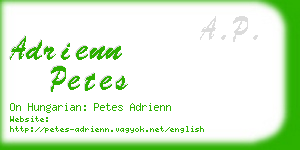 adrienn petes business card